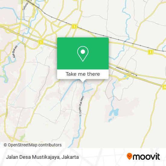 Jalan Desa Mustikajaya map