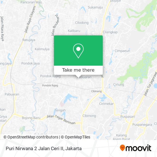 Puri Nirwana 2 Jalan Ceri II map
