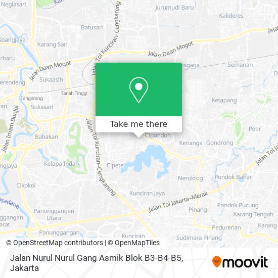 Jalan Nurul Nurul Gang Asmik Blok B3-B4-B5 map