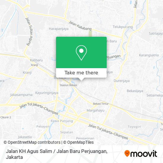 Jalan KH Agus Salim / Jalan Baru Perjuangan map