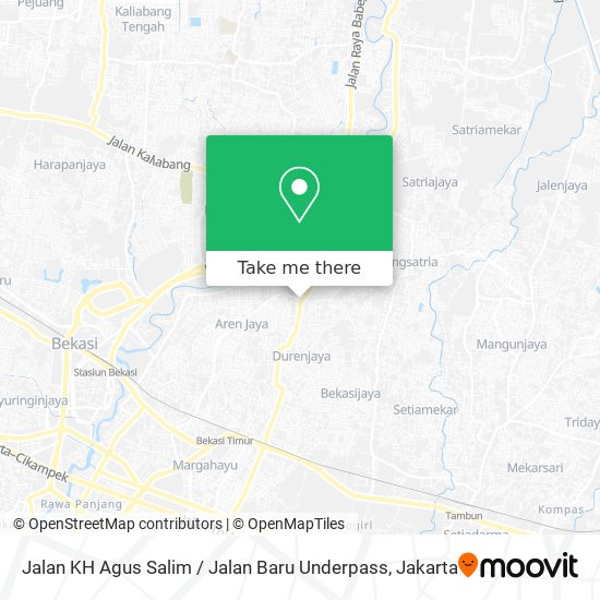 Jalan KH Agus Salim / Jalan Baru Underpass map