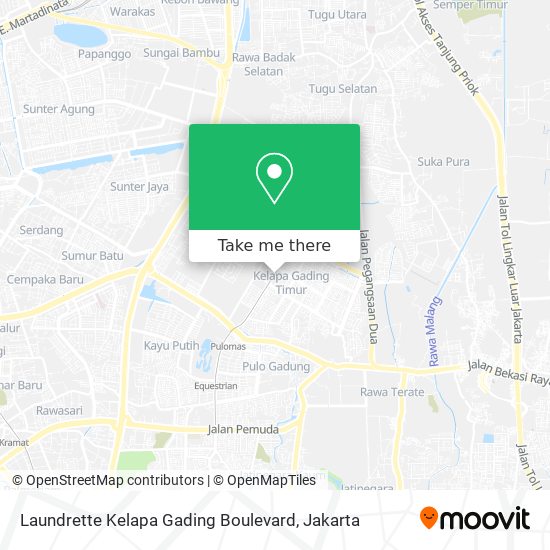 Laundrette Kelapa Gading Boulevard map