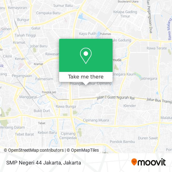 SMP Negeri 44 Jakarta map