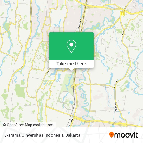 Asrama Uinversitas Indonesia map