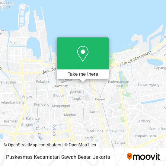 Puskesmas Kecamatan Sawah Besar map