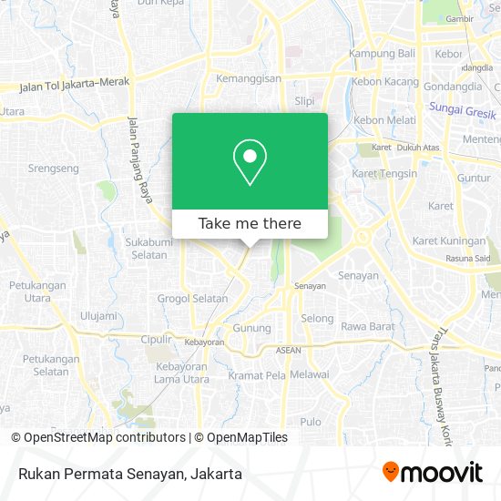 Rukan Permata Senayan map