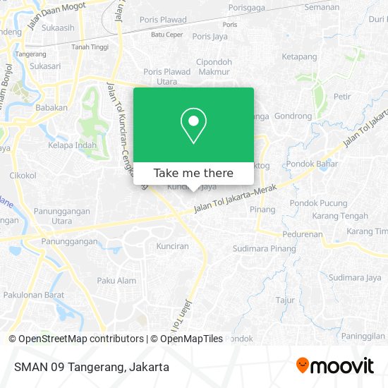 SMAN 09 Tangerang map