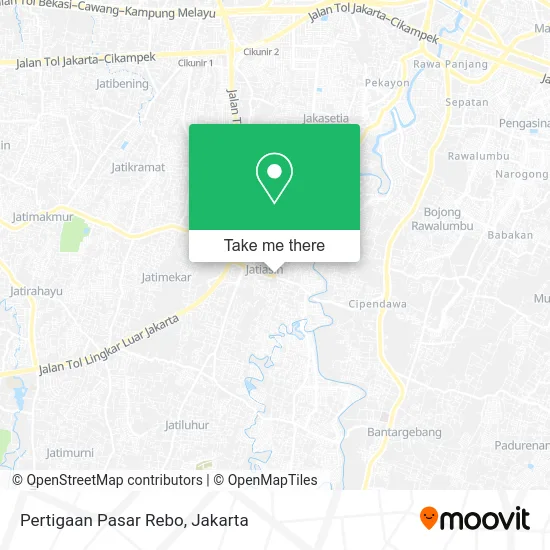 Pertigaan Pasar Rebo map