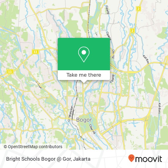 Bright Schools Bogor @ Gor map