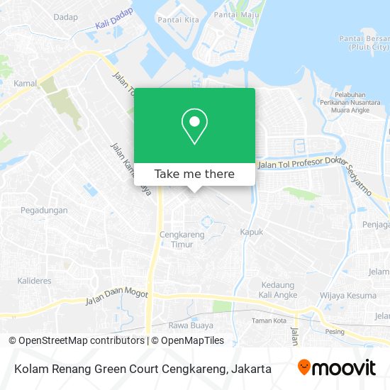 Kolam Renang Green Court Cengkareng map