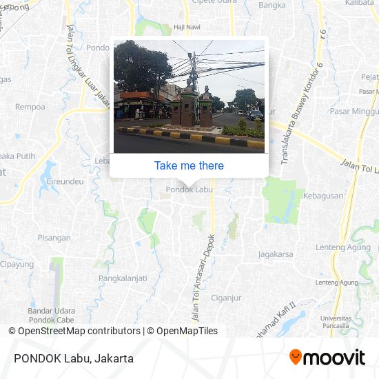 PONDOK Labu map