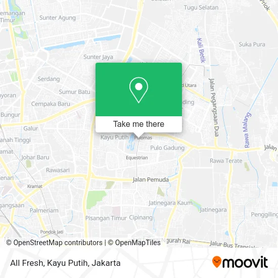 All Fresh, Kayu Putih map