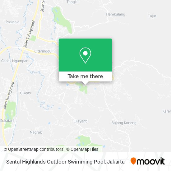 Sentul Highlands Outdoor Swimming Pool map