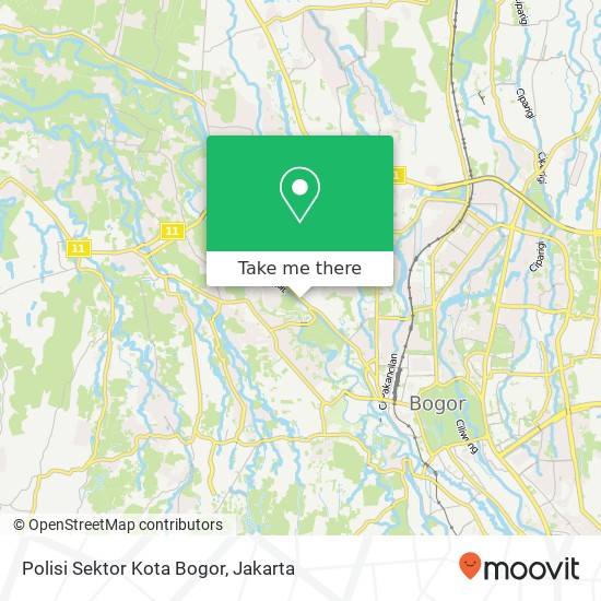 Polisi Sektor Kota Bogor map