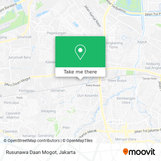 Rusunawa Daan Mogot map