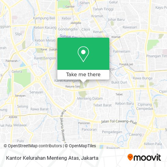 Kantor Kelurahan Menteng Atas map