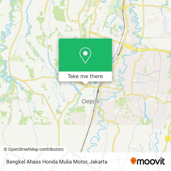 Bengkel Ahass Honda Mulia Motor map