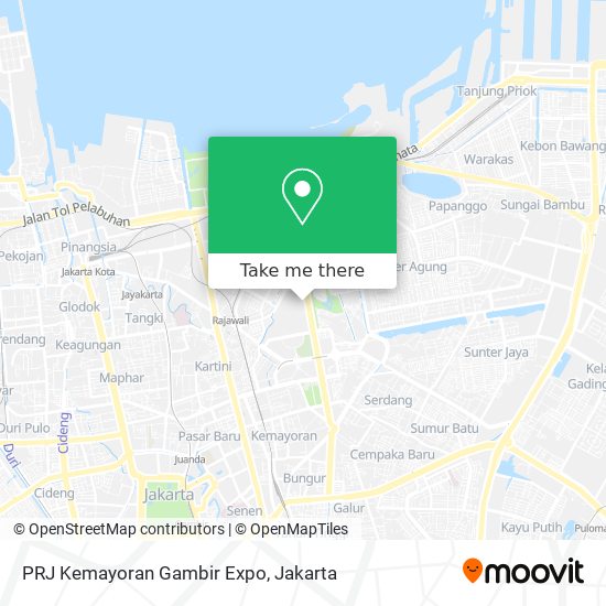 PRJ Kemayoran Gambir Expo map