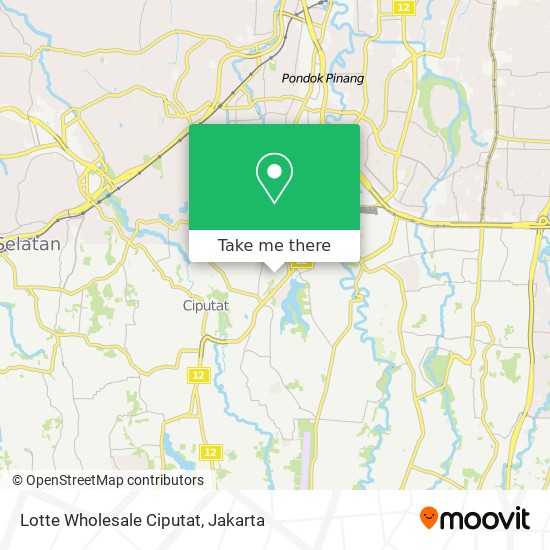 Lotte Wholesale Ciputat map