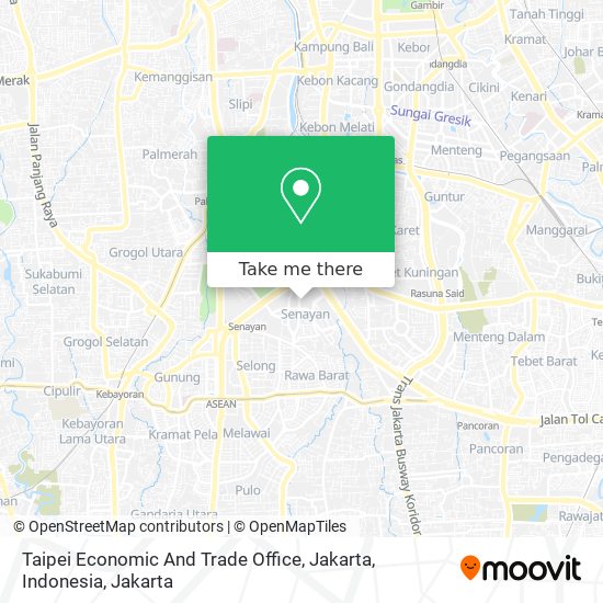 Taipei Economic And Trade Office, Jakarta, Indonesia map