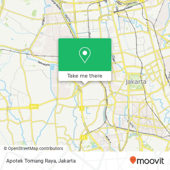 Apotek Tomang Raya map