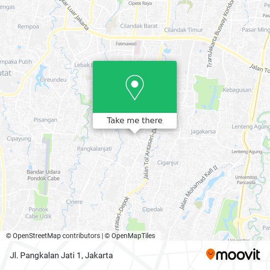 Jl. Pangkalan Jati 1 map