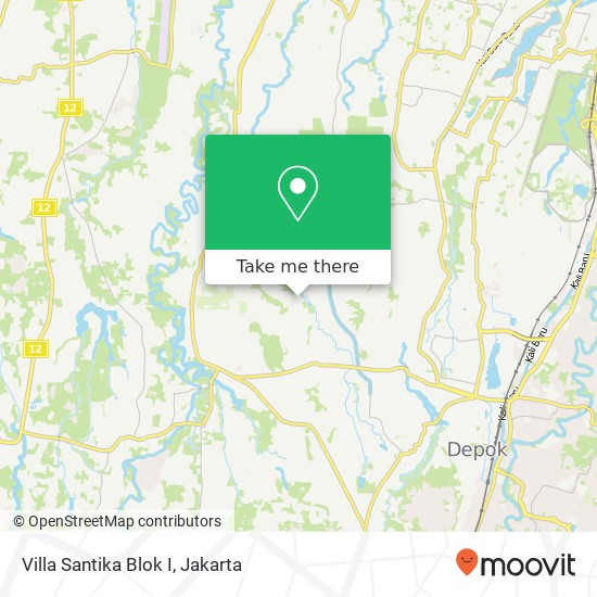 Villa Santika Blok I map