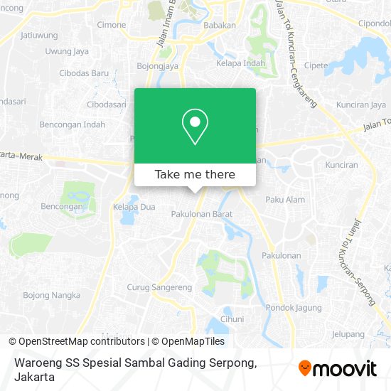 Waroeng SS Spesial Sambal Gading Serpong map