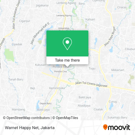 Warnet Happy Net map