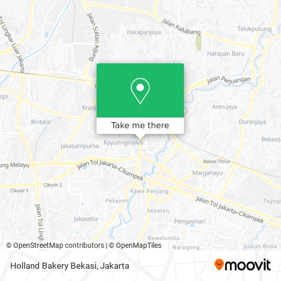 Holland Bakery Bekasi map