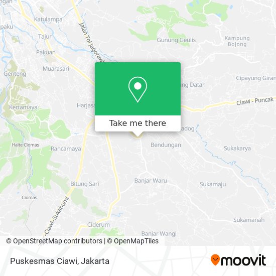 Puskesmas Ciawi map