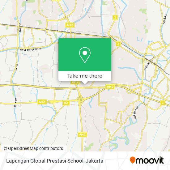 Lapangan Global Prestasi School map