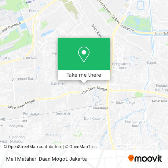 Mall Matahari Daan Mogot map