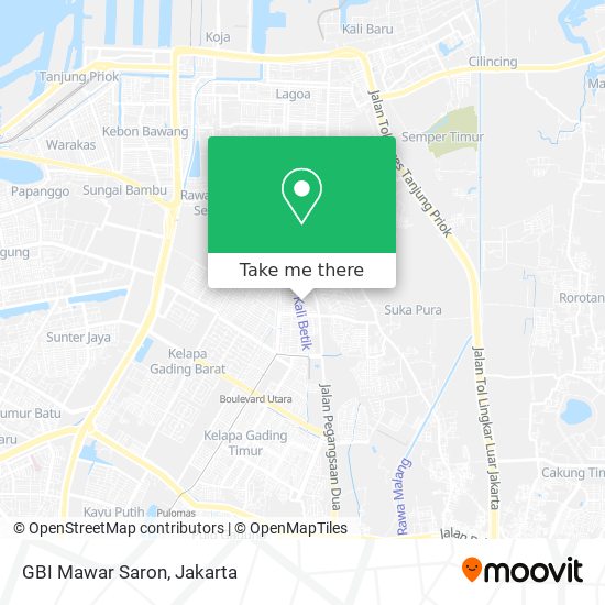 GBI Mawar Saron map