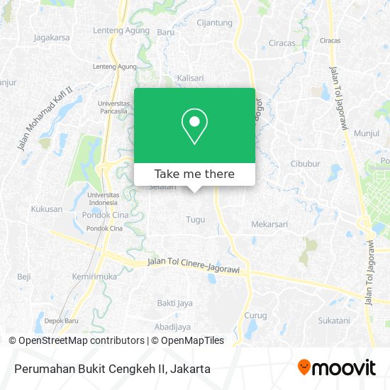 Perumahan Bukit Cengkeh II map