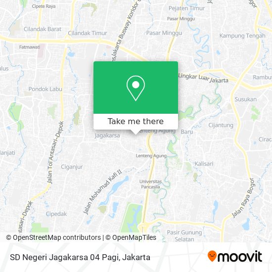 SD Negeri Jagakarsa 04 Pagi map