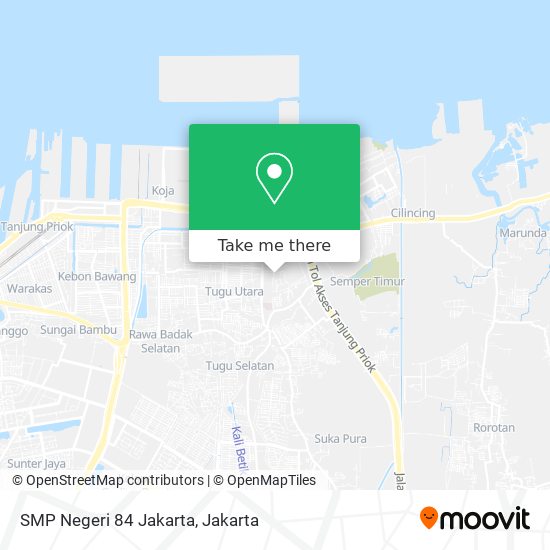 SMP Negeri 84 Jakarta map