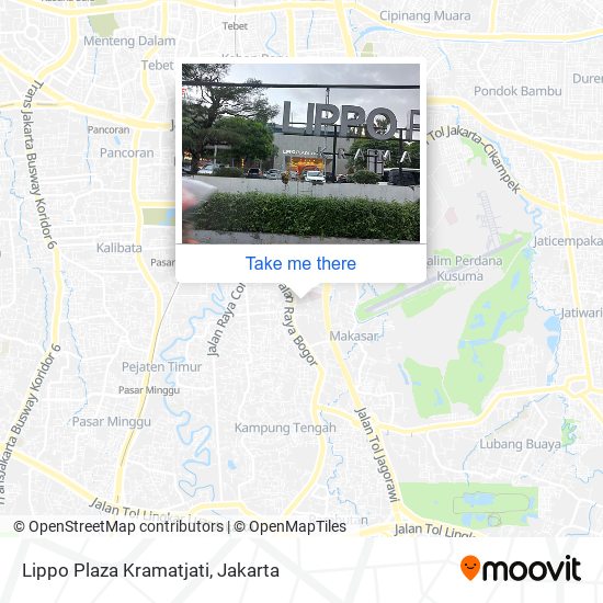 Lippo Plaza Kramatjati map