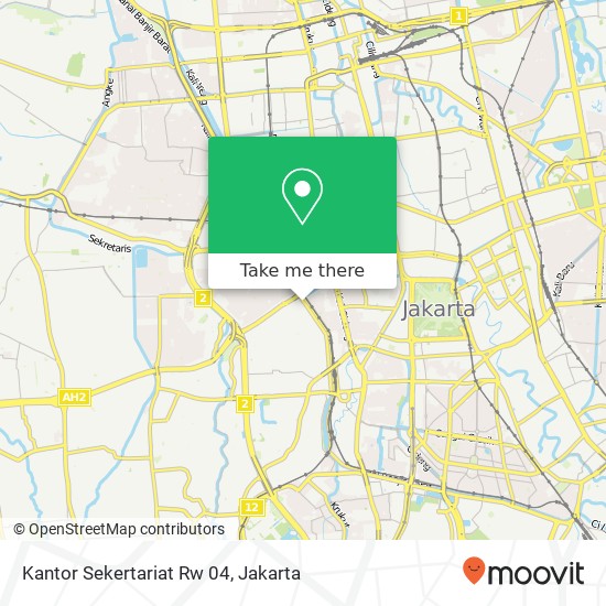 Kantor Sekertariat Rw 04 map