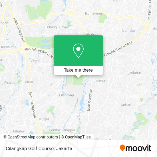 Cilangkap Golf Course map