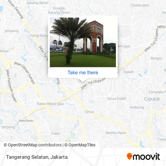 Tangerang Selatan map