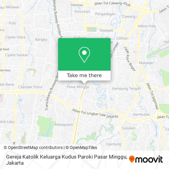 Gereja Katolik Keluarga Kudus Paroki Pasar Minggu map