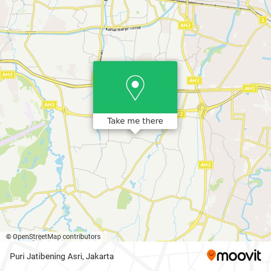 Puri Jatibening Asri map