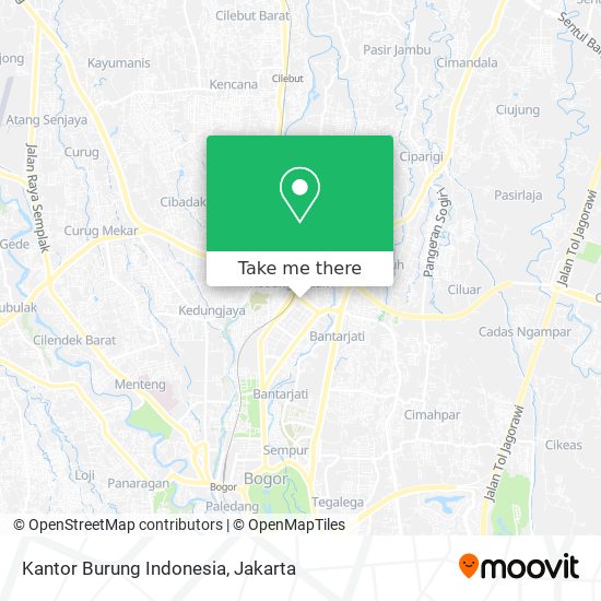 Kantor Burung Indonesia map