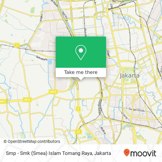 Smp - Smk (Smea) Islam Tomang Raya map