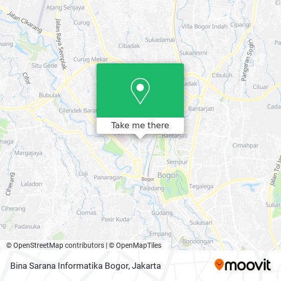 Bina Sarana Informatika Bogor map