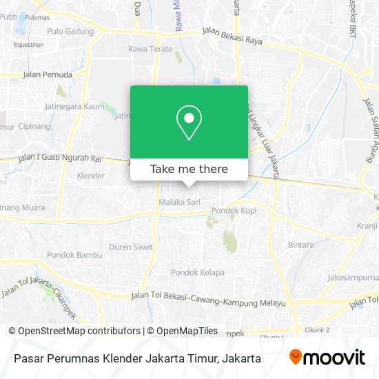 Pasar Perumnas Klender Jakarta Timur map