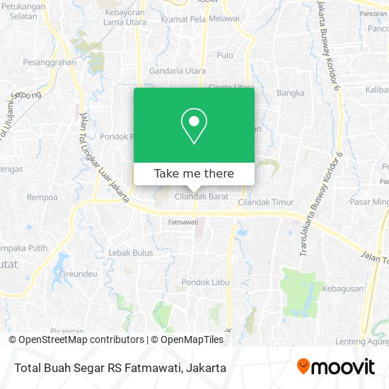 Total Buah Segar RS Fatmawati map