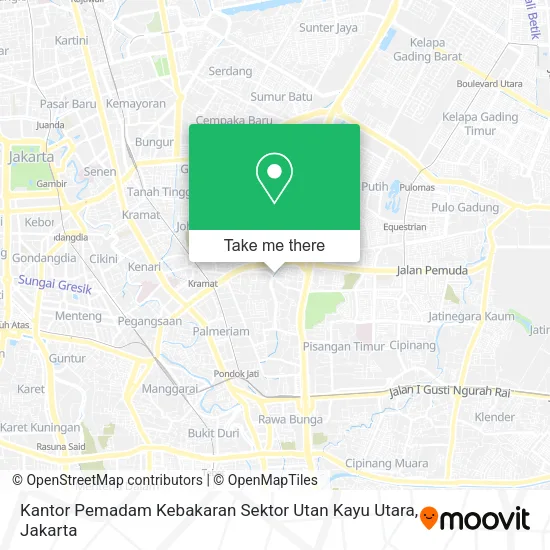 Kantor Pemadam Kebakaran Sektor Utan Kayu Utara map