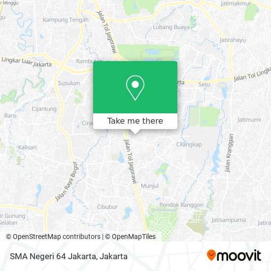 SMA Negeri 64 Jakarta map